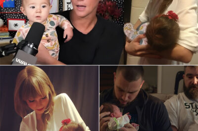 It’s a scene that goes from adorable to utter chaos: baby Finnley’s hilarious (and very loud) “call of the wild” makes the whole room freeze. But, amidst the chaos, it’s Taylor Swift’s gentle hug that instantly calms the baby, showing an unexpected side of mom. While Taylor’s affection is a sweet moment, Travis Kelce’s reaction to the whole commotion is what really grabs attention. You have to see Kelce’s expression when he realizes what’s going on. Is it panic, hilarity, or amazement at his girlfriend’s ability to calm down? This video didn’t go viral for nothing.