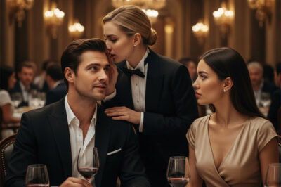 “There’s a drug in your drink,” the waitress whispered, and the billionaire exposed his fiancée…