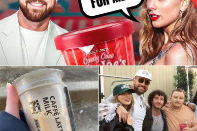 While the world is wondering how Travis Kelce supports Taylor Swift backstage, the superstar shared a private and surprising detail that redefines the ideal couple. Taylor confessed that, despite his busy schedule, Travis still has a pre-show ritual that he never skips: he “always makes time” to personally prepare candy and bubble tea for her before every show.