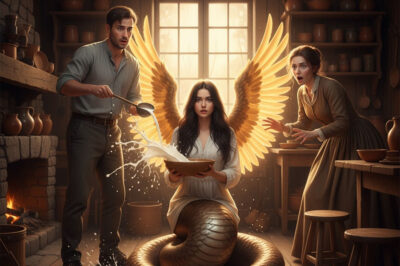 She was born with wings and a tail, and her father tried to poison her, and this happened