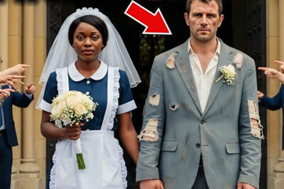 Everyone Laughed When the Black Nanny Married a Homeless Man — But Seconds After He Grabbed the Mic, the Entire Church Fell Silent…