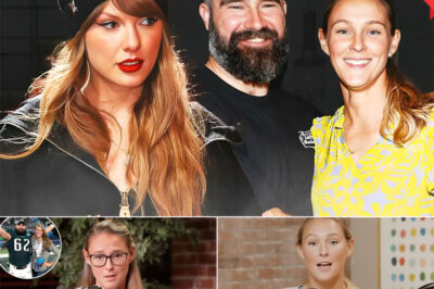 The Kelce community exploded with yet another unforgettable joke. Kylie Kelce decided to make a humorous comment about the “size” of her husband, Jason Kelce, that sent social media into a frenzy. But the moment that really sent the internet into a frenzy wasn’t the comment itself, but Taylor Swift’s completely unedited response.