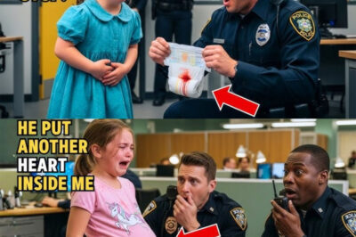 Little girl takes dirty diaper to police station: “Make Daddy stop!” — officer sees it and cries.