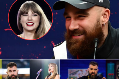 The Kelce family’s loyalty has never been in doubt, but Jason Kelce just took his support for Taylor Swift to a whole new level. Tired of negative comments, the NFL legend spoke up with a strong and steadfast statement that immediately captured the hearts of the world: “Say what you want, she’s a classy person.”