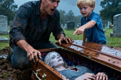 Just one hour after the burial, a 7-year-old boy insisted that his father dig up his mother’s grave — and the moment the coffin was opened, everyone held their breath…