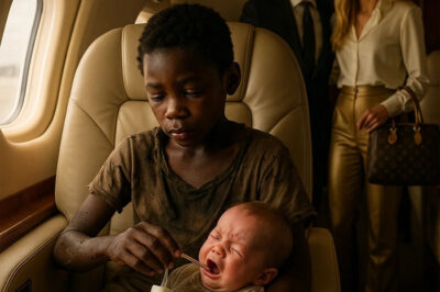 The billionaire’s baby wouldn’t stop crying on the plane — no one could calm the child down until a poor Black boy did something unbelievable… GT09