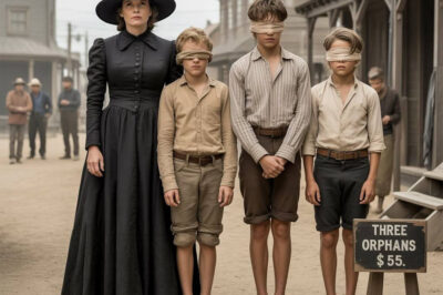 A lonely widow bought three orphans with sacks on their heads and took them away when one of them