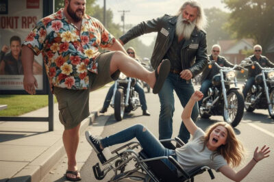 Get out of the way, you cripple!” – A bully kicked a disabled girl and made her fall at the bus stop, then 99 Bikers passing by saw and