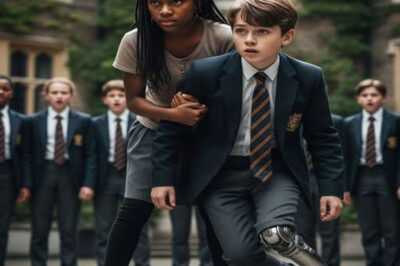 Everyone laughed at the one-legged millionaire son – until a poor black girl appeared… —“Look, the robot boy has arrived!”