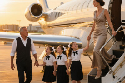 Years after the divorce, he mocked her again, but found her with triplets and a private jet.