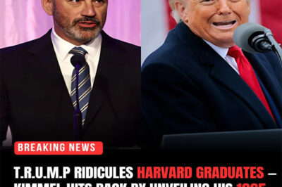 Midnight Drama: T.r.u.m.p Ridicules Harvard Graduates — Kimmel Hits Back by Unveiling His 1965 SAT Record, Crowd Goes WILD!….