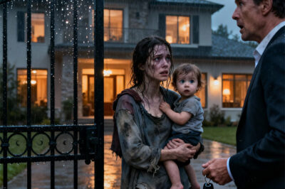 “Can I Clean Your House for a Plate of Food?” — But When the Millionaire Saw Her, He Froze…