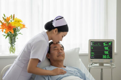 A nurse stole a kiss from a vegetative billionaire because she thought he would never wake up, but suddenly hugged him…