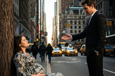 “I had nowhere to go,” the pregnant woman whispered. “But the millionaire’s next move changed her life