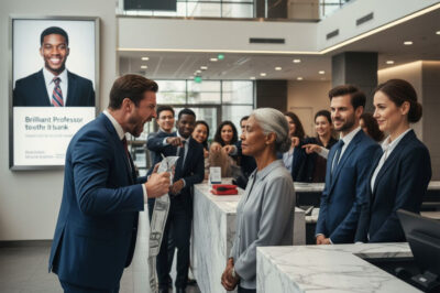 Bank Teller Mocked Black Mom’s Check — Froze in Shame When He Saw Her Son on Their Billboard