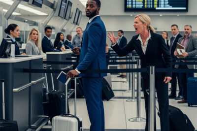 Get out of here and go back to your slums” – Woman screams at black man, then finds out he owns the entire airline…