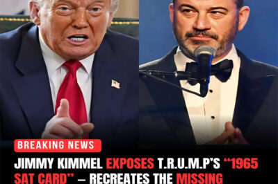 LATE-NIGHT SHOCKER: “THE GREAT GENIUS COVER-UP” — JIMMY KIMMEL RECREATES T.R.U.M.P’S “MISSING REPORT CARD”…..