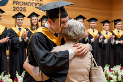 They mocked me for being the garbage man’s son — but at graduation, I grabbed the mic, said just one line… and the entire hall went silent before bursting into tears.