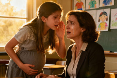 The little girl said to her teacher with a trembling voice: “I’m scared to go home! My stepfather always does that to me.” — That night, the police discovered a terrible secret in the dark basement…