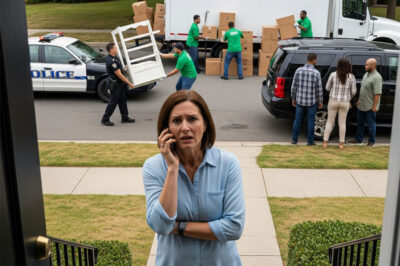 My parents arrived unexpectedly with a moving truck to push me into relocating to a studio, right as my pregnant sister’s baby furniture was being delivered to my apartment—so I ended up calling the police