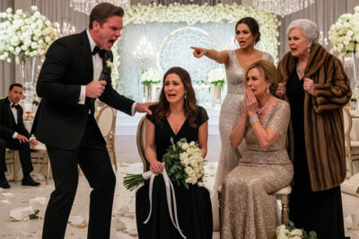 At the wedding reception, my sister humiliated me before two hundred guests, calling me “an unwanted single mom.” I froze when my mother added, “She’s a used product.” Then, the groom stood up, grabbed the microphone, and looked straight at me—not at his bride—and spoke one sentence that left everyone in the hall speechless.