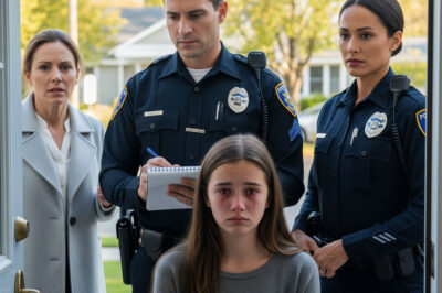 I hadn’t been expecting visitors that evening, so when I opened the door to find two police officers standing there, my heart sank. “This must be some kind of mistake,” I whispered, but one of them only shook his head. “Ma’am, your daughter reached out to us,” he said. I turned to see Emma in the hallway, tears streaming down her face, her hands shaking. “Mom,” she choked out between sobs, “I have to tell you something…”