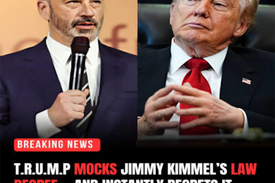 BREAKING NEWS : T.r.u.m.p MOCKS Jimmy Kimmel’s Law Degree — and Instantly Regrets It When Kimmel Fires Back LIVE On-Air….