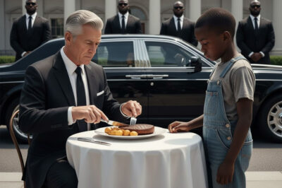 A homeless child yelled, “DON’T EAT THAT!” — and the billionaire stopped mid-bite. Seconds later,