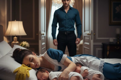 The widowed millionaire’s twin daughters couldn’t sleep… Until the poor maid did something that changed everything…