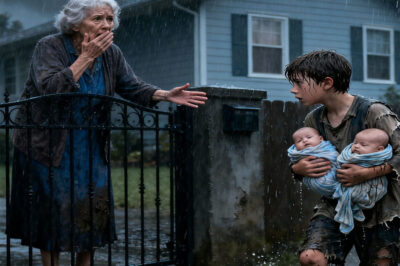 It was pouring rain when a poor boy knocked on her gate… But the truth he brought changed her life forever…