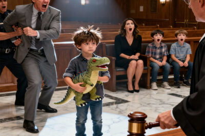 My husband filed for divorce. “You’re a terrible mother,” he said scornfully. “I’m taking the children.” The judge seemed convinced, until my 6-year-old son said, “Your Honor, should I tell you why Daddy really loves us? You know… the money Grandma left us?” My husband yelled, “Shut up!” The judge banged his gavel. “Officer, take him into custody. — Go on, honey, you can continue.”