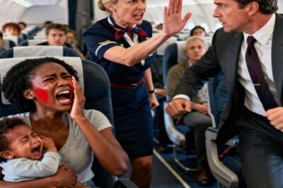 A racist flight attendant slapped a Black mother carrying her baby mid-flight, while everyone else just watched, until a billionaire CEO who witnessed the whole thing stood up and did something that made the entire plane fall silent in shame…
