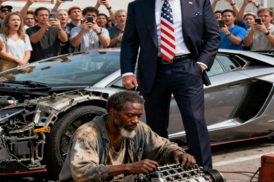“If you can fix this car, it’s yours,” the billionaire taunted a homeless black man who couldn’t take his eyes off his broken-down supercar, but what happened next left the billionaire completely speechless…