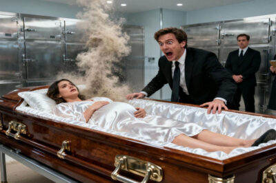 As his pregnant wife was being cremated, a grieving husband opened the casket for a final goodbye, only to see her belly suddenly move. Panic erupted as he screamed for help, stopping the process just in time. Minutes later, when paramedics and police arrived, what they discovered inside the casket left everyone speechless…