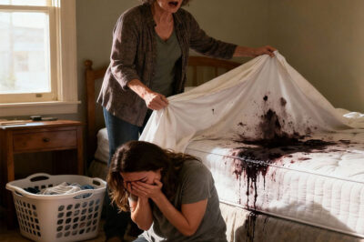The young wife changed the sheets every day, until her mother-in-law lifted the blanket and saw the blood underneath…