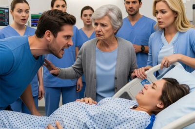 While carrying twins, I pleaded with my husband to drive me to the hospital, but his mother stepped in and insisted, “You can take us to the mall before anything else.” Hours passed before a stranger got me to the ER — and when my husband eventually arrived, his first words stunned the entire room.