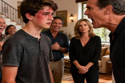 “You’re grounded until you apologize to your stepmother,” my father yelled at me in front of the whole family. Laughter rippled through the room. My face burned, but I just said, “Okay.” The next morning, he said to me disdainfully, “So, have you finally learned your place?” Then he saw my room: empty. Moments later, the family lawyer came running in, trembling, asking, “Sir, what have you done?”