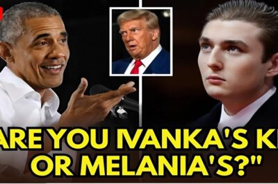 BREAKING POLITICAL FIRESTORM: Barron T.R.U.M.P MOCKS Barack O.B.A.M.A’S SPEECH — 9 SECONDS LATER, HE GETS SCHOOLED HARD ON LIVE AIR