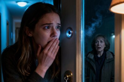 My mom called me at 2 a.m.: “Sweetie, open the door—it’s cold out here.” I froze. My mom passed away three years ago. I checked the peephole and saw her standing there. Then she said something only I knew…