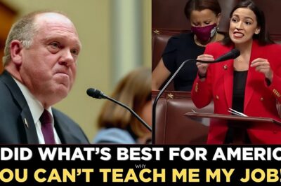 TOM HOMAN DESTROYS AOC AFTER SHE SLAMS THE GAVEL — THEN WATCHES HER IMPLODE LIVE ON CAMERA