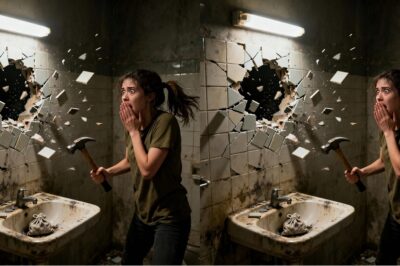 “While my husband was not at home, my father-in-law told me to take a hammer and break the tile behind the toilet: behind the tile, I saw a hole, and in that hole, something horrifying was hidden