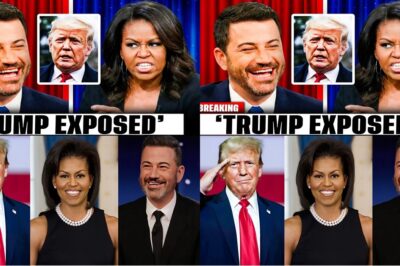 BREAKING: T.R.U.M.P ERUPTS AFTER JIMMY KIMMEL AND MICHELLE O.B.A.M.A EXPOSED HIM ON LIVE TV — THE STUNNING DOUBLE HIT THAT LEFT HIM SPEECHLESS.