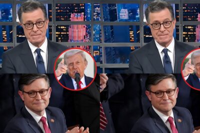 Mike Johnson Erupts After Stephen Colbert Exposes Him and Trump Live on Television — The Night Late-Night Comedy Turned Into Political Chaos