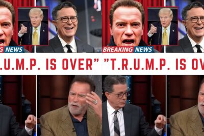 T.R.U.M.P ERUPTS AFTER STEPHEN COLBERT AND ARNOLD SCHWARZENEGGER EXPOSE HIM LIVE ON TV