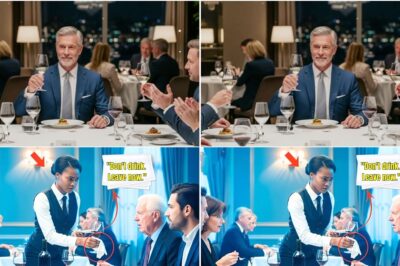 The black waitress handed the CEO a note “Don’t drink and leave NOW”, he grabbed her hand and said,.