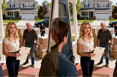 The morning after the funeral of my military husband, I returned home to find my in-laws changing the locks. “ONLY BLOOD FAMILY. YOUR TIME HERE IS OVER!” his father declared coldly. I stood still as they packed my belongings into boxes, then looked him straight in the eyes and said: “YOU FORGOT ONE THING…”