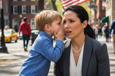 Every morning my son and I walked with my husband to the station. That day, my 5-year-old son whispered: ‘Mom, we can’t go back home. Last night I heard Dad talking about us.’ Frightened, we hid and watched the house. What we saw…