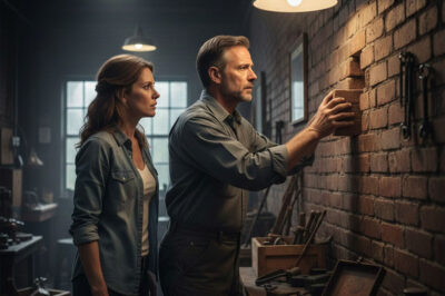 My son and his wife took my husband and I to the basement of our house. While I was in chaos, my husband whispered