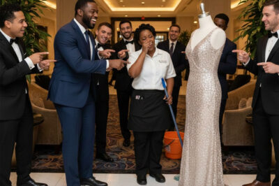 The billionaire mocked the cleaning girl in the lobby of a 5-star hotel, “I will marry you if you fit into this dress!