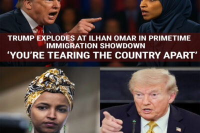 T.r.u.m.p Explodes at Ilhan Omar in Primetime Immigration Showdown — ‘YOU’RE TEARING THE COUNTRY APART’… What was billed as a calm town hall on immigration turned into a televised brawl after Don@ld T.r.u.m.p and Rep. Ilhan Omar